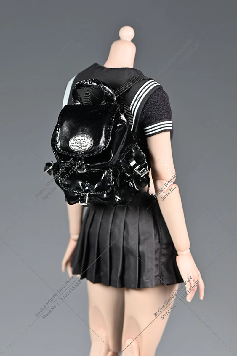 1/6 escala figura cena acessórios moda multi bolso mochila arquivo pacote saco modelo caber 12 Polegada feminino bjd ob figura de ação
