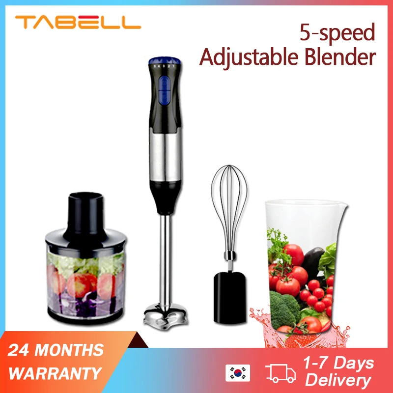 TABELL Portable Blender Electric Food Processors 5 Speeds Meat Mixer Machine Egg Blender Multifunction Juicer Kitchen Appliances