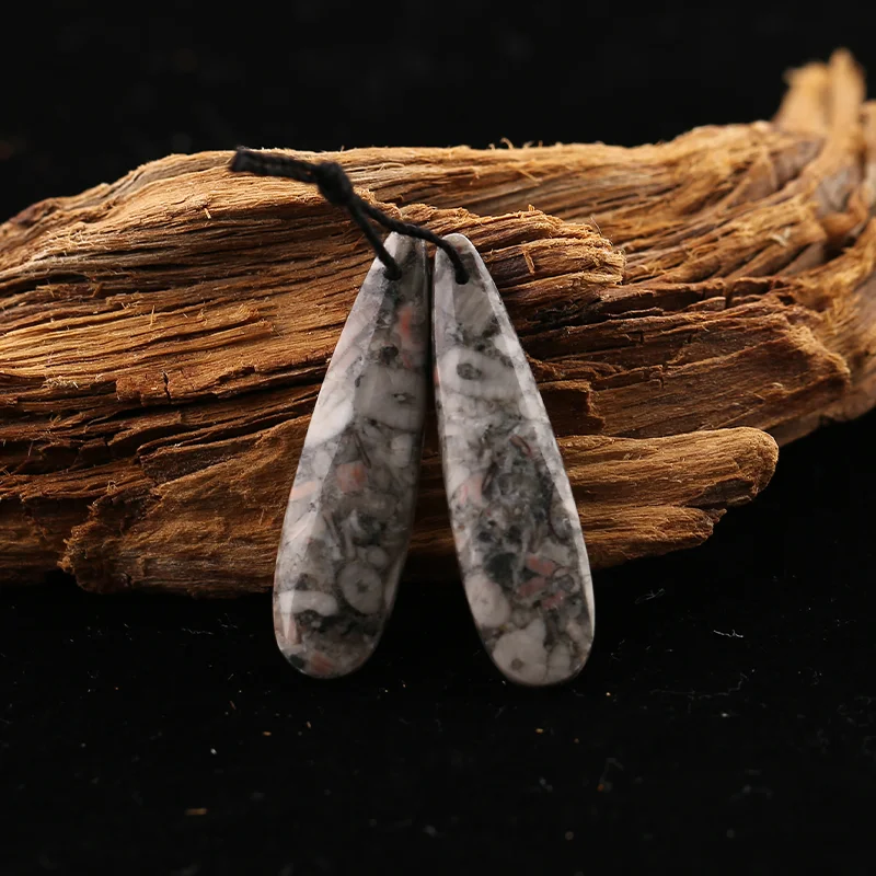 B&F bio-stone Earring Beads for Jewelry Making, Handmade Natural stones beads, Stones for jewelry Making Supplies