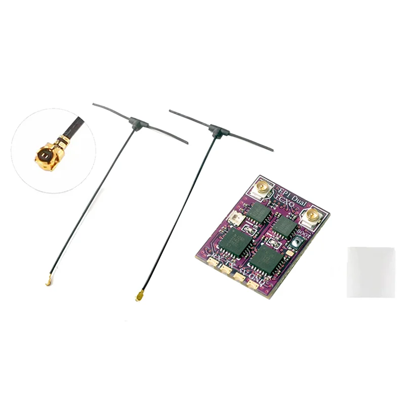 【اشتريها الآن!】3X لجهاز استقبال Happymodel EP1 DUAL TCXO ESP32 2.4Ghz 2400-2480Mhz CRSF ELRS Mini FPV Racing Drone Receiver EP1 DUA