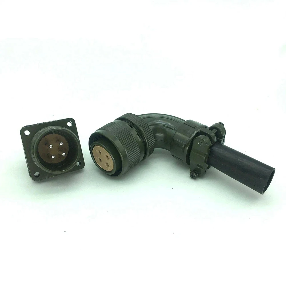 

For Aviation Application 90 Degree Connector 4-pin Connector Aviation Equipment Connection Aluminum Alloy Material
