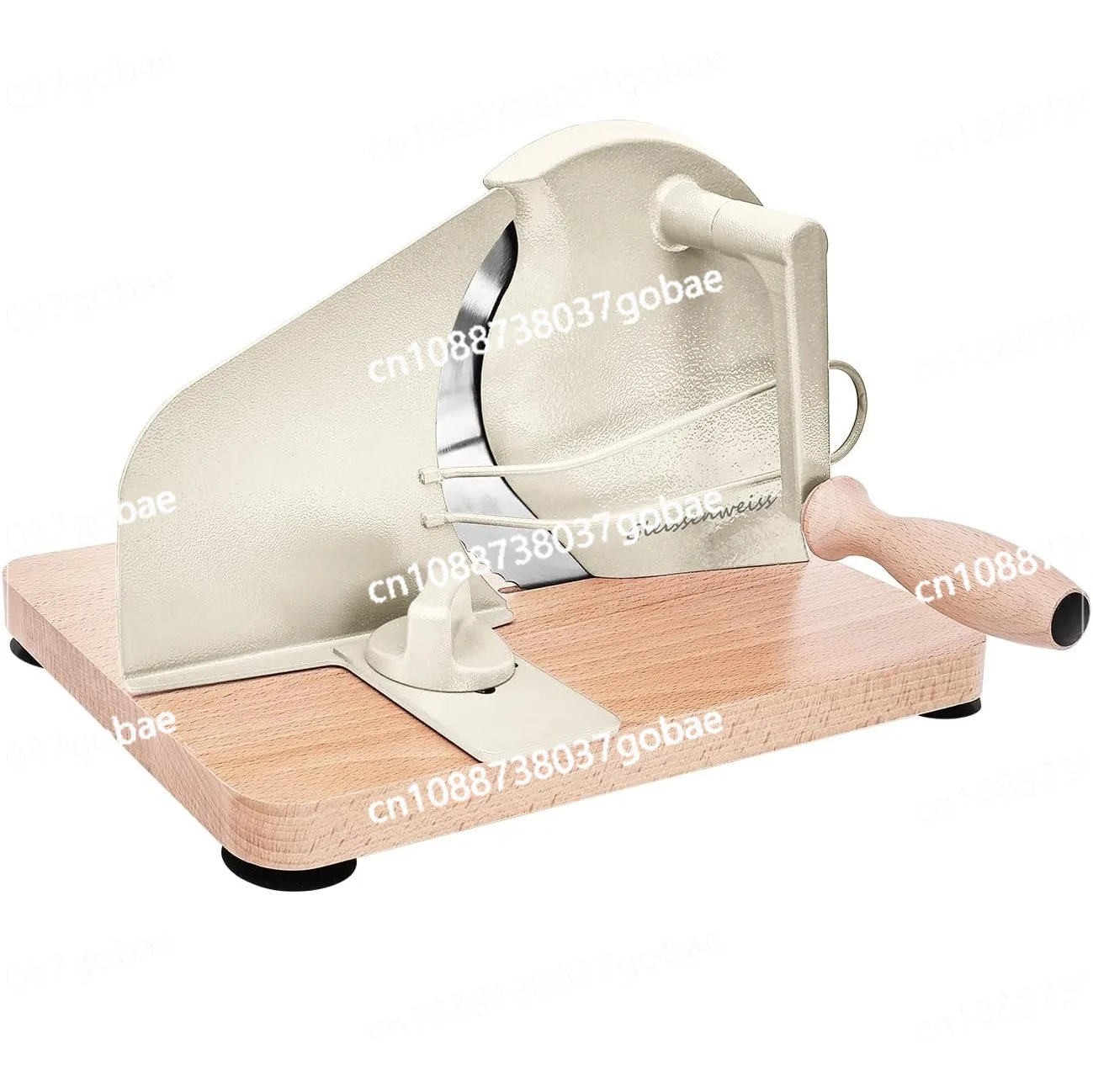 

Manual bread slicer with manual crank, classic household bread slicer