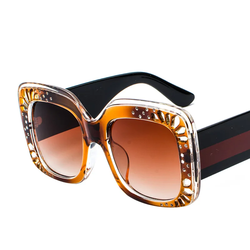 

Fashion Oversized Square Sunglasses Woman Brand Designer Sun Glasses Female Big Frame Party Eye Glasses Oculos Gafas De Sol