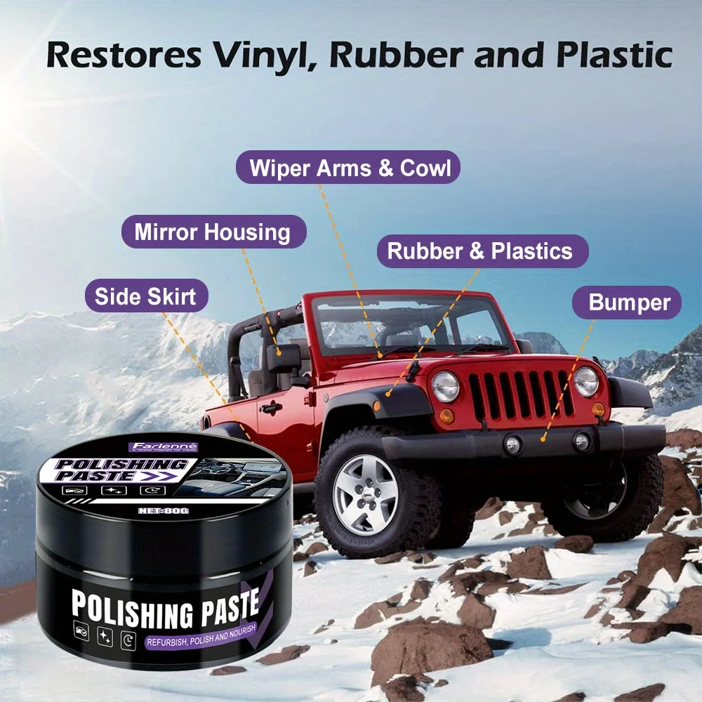 Automotive Interior Repair Wax - Care for and protect artificial leather and plastic surfaces, common to all cars