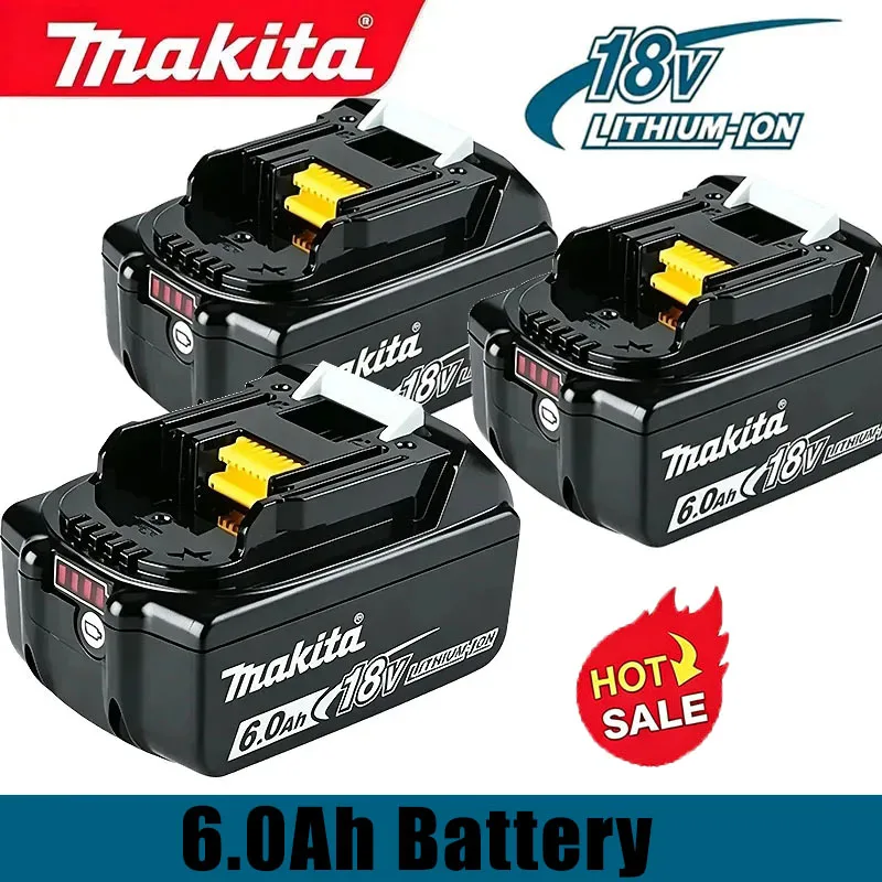Authentic Makita LXT 18V 6.0Ah Lithium Battery Universal Fit BL1815 BL1830B BL1850B Power Drive Tools