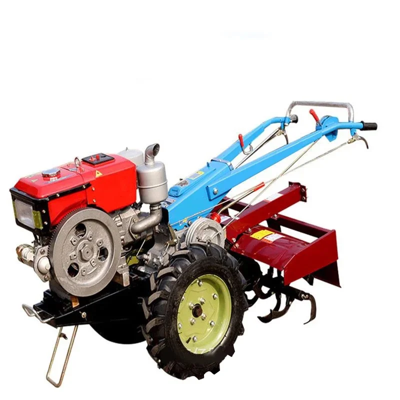 15hp Diesel Engine Power Tiller Hand Walking Tractor