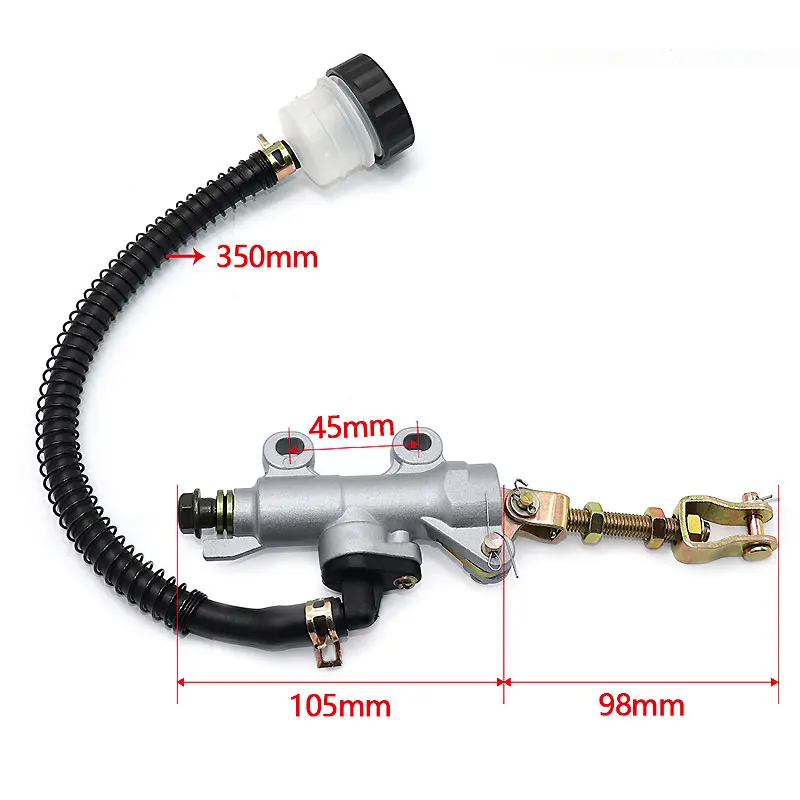 

For Motorcycle Rear Brake Pump Motorcycle Rear Foot Hydraulic Brake Pump Modified Rear Brake Master Cylinder Motorcycle Spare Pa