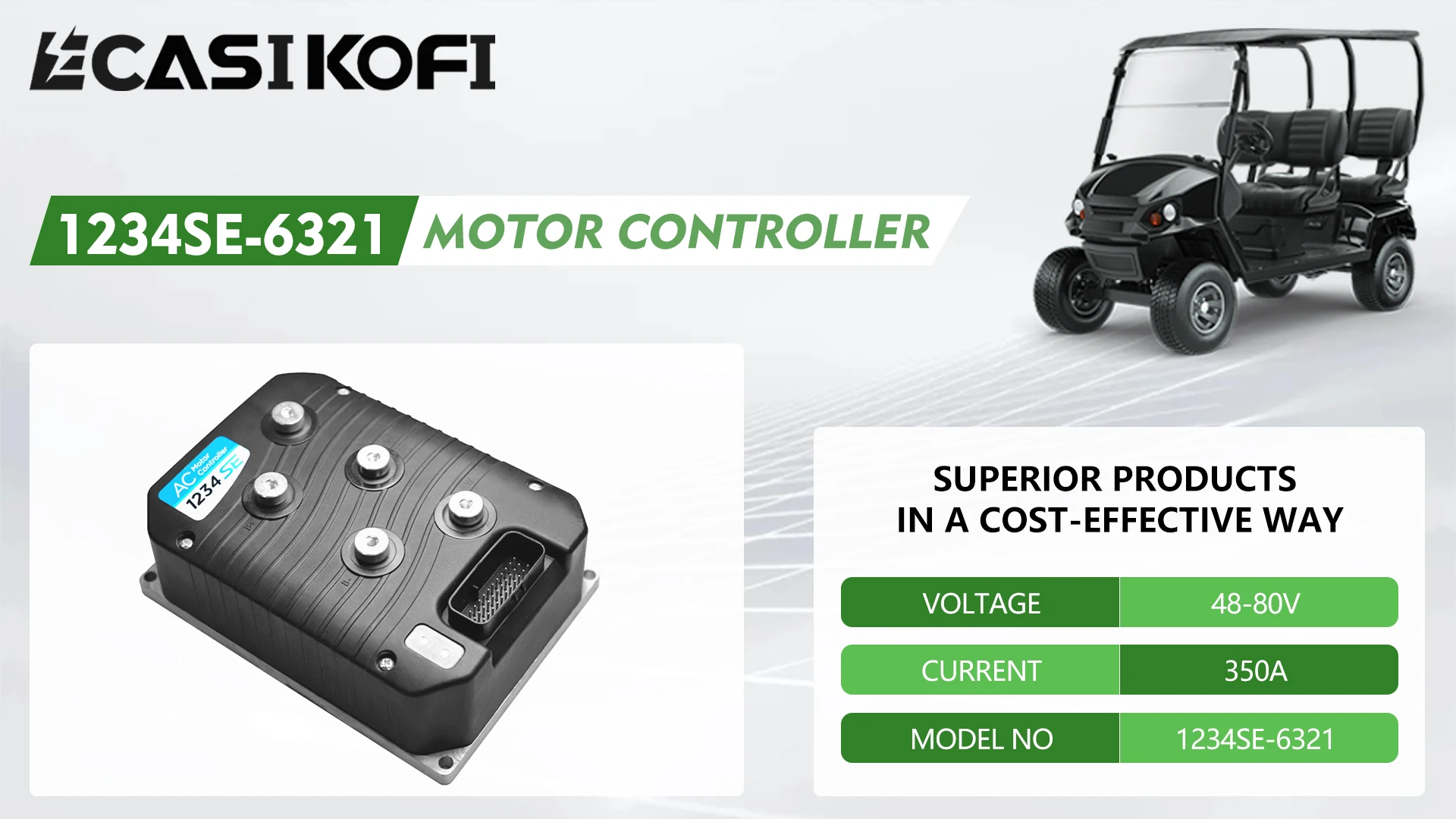 1234se-6321モーターコントローラー、48-80v、350a、davidsonゴルフカート、hyster yale、トヨタフォークリフトと互換性があります