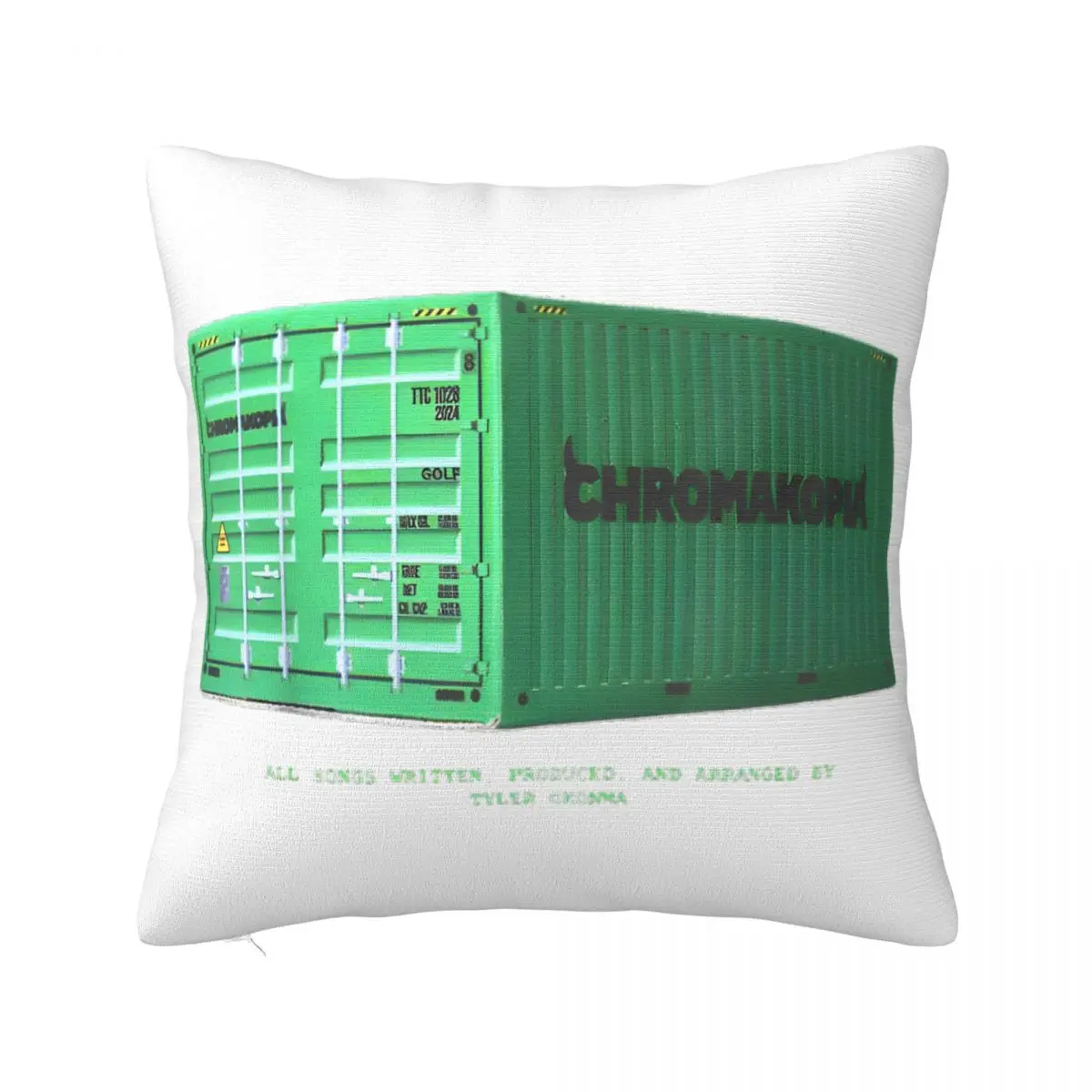 Tylers The Creator Chromakopia Tour 2024 Square Pillow Covers Seat Rapper Cushion Case Home Decoration Pillow Cover 40*40