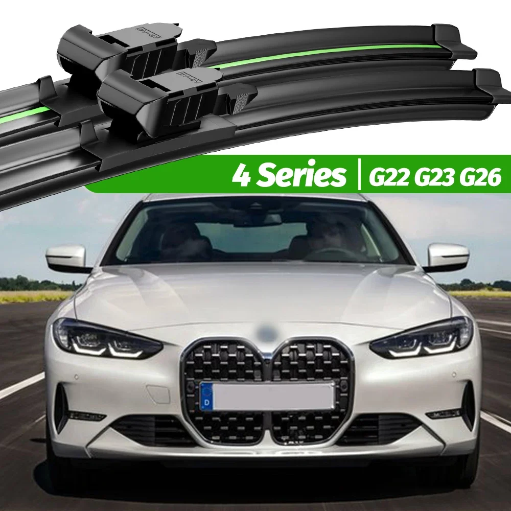 

For BMW 4 Series G22 G23 G26 2020-2023 2pcs Front Windshield Wiper Blades 2021 2022 Windscreen Window Accessories