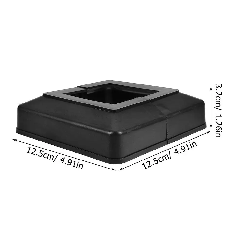 8Pcs PVC Split Post Cover Skirt for Deck Railings Fence Posts Decorative Base Cover Weatherproof Garden Pile Post Sleeve Skirt