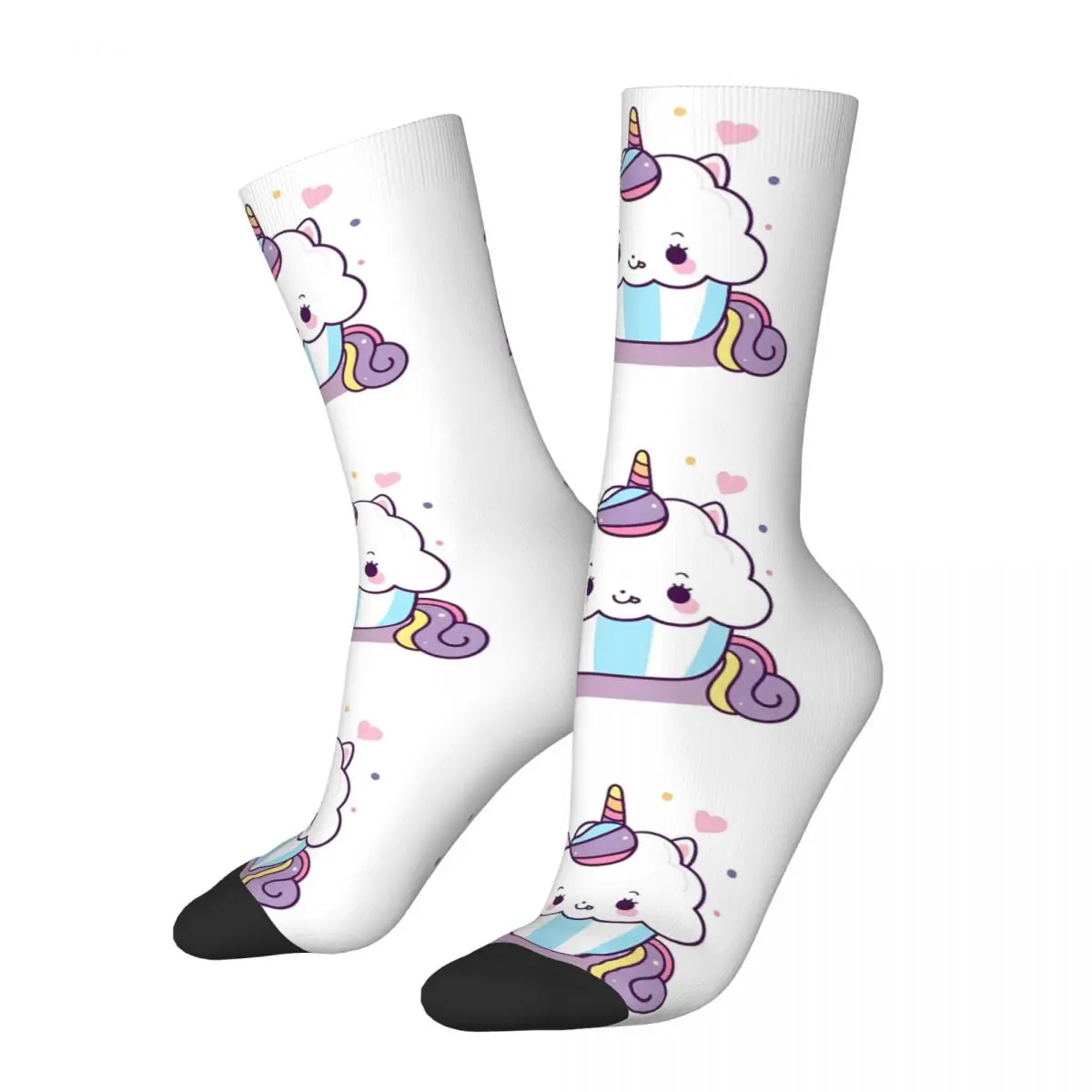 Cupcake Einhorn Socken Herbst Strümpfe lustige Männer hochwertige Socken Grafik Outdoor Anti-Rutsch-Socken