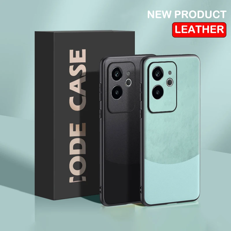 

Leather Case for Oppo Realme GT6 China Splicing Pattern Full Camera Silicone Protection Hard Matte Phone Cover RealmeGT6 Shell