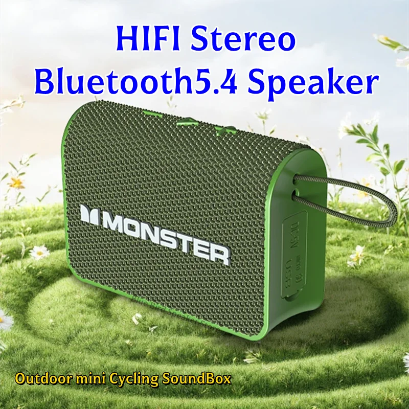 

Новейший HIFI стерео Bluetooth5.4 динамик открытый мини-велосипедный звуковой ящик TWS сопряжение беспроводной портативный сабвуфер для USB TF плеер