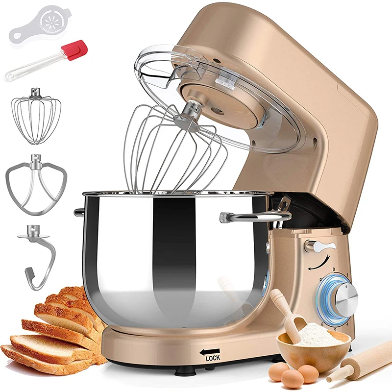 Classical Food Stand Mixer with 7.0-Litre Stainless Steel Bowl 1500W Electric Dough Kneading Machine Kitchen Appliances