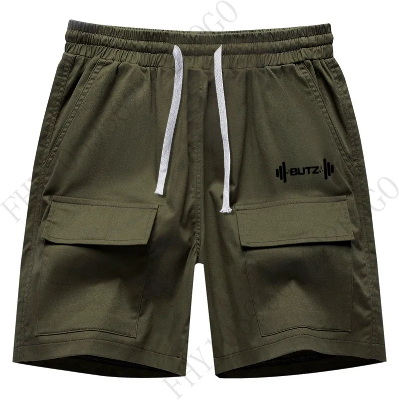 2025 Neue Outdoor-Freizeitsport-Mode-Shorts für Herren, elastisch bedruckte Fitness-Hosen, lässige Jogging-Shorts,