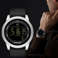 NORTH EDGE APOLLO Mens Smart Watch Women Sportswatch Dual Time Running Pedometer Countdown Waterproof 50m Digital Couple Watch