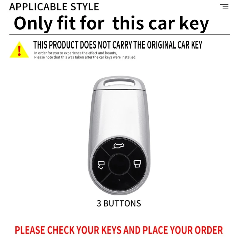 2021 New suede Leather+TPU Car Key Cover For GMW ORA HAVAL H6 M6 R2 Good Cat Three Buttons Remote Holder Keychain Accessories