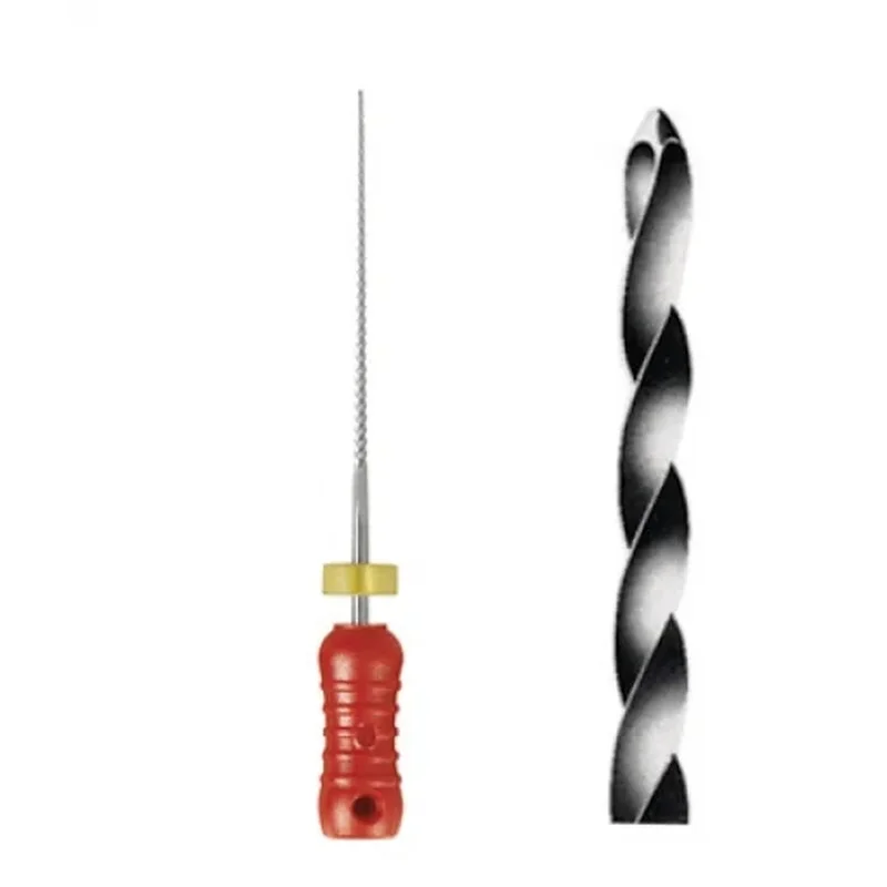 20PKS Dental Hand Use Root Canal Files Stainless Steel Twisted Endo Handfiles Dentist Tools 6Pcs Per Pack
