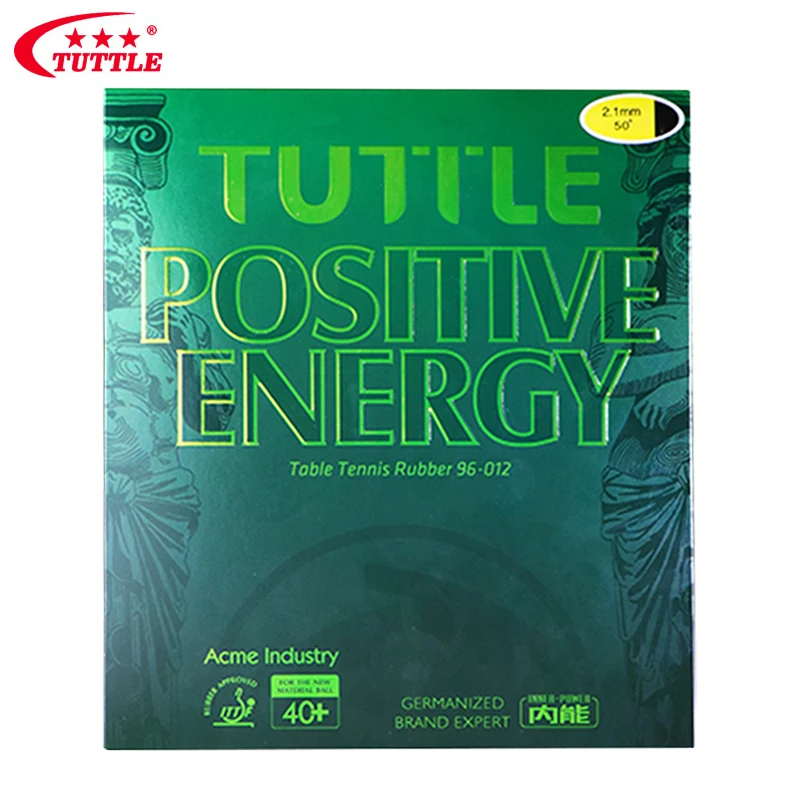 TUTTLE Positive Energy Ping Pong Blade Cover Pimples In High Elastic Sponge Rubber ITTF Standard Table Tennis Rubber Arc Attack