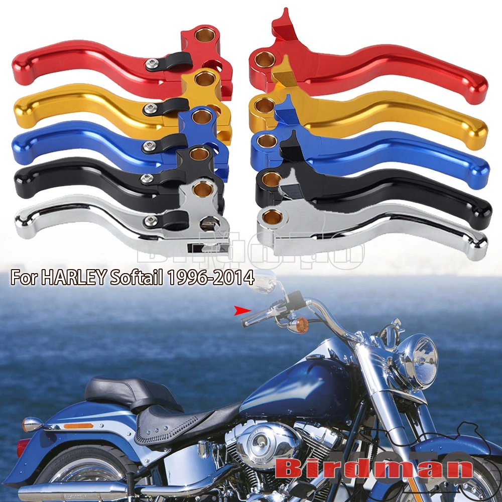 

Motorcycle Brake Clutch Lever 5 Colors For Harley Softail Slim FLS 12-14 Breakout FXSB 2014 Night Train FXSTB/I 99-09 FLSTN/I 96