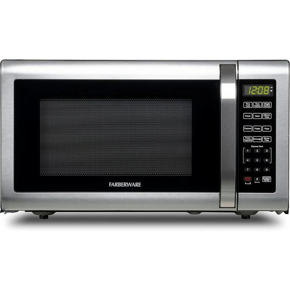 

Countertop Microwave 1100 Watts, 1.6 Cu. Ft. - Microwave Oven With LED Lighting and Child Lock - Perfect for Apartments