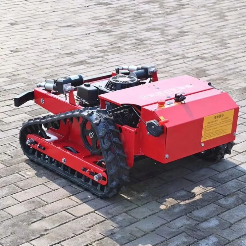 Lawn Mower RC Slope Lawn Mower Tracked All Terrain Remote Control  Weed Mowing Machine