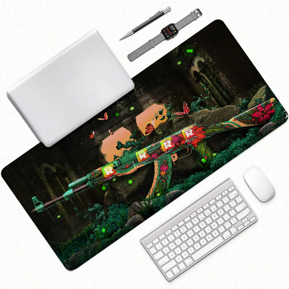 AK WildLotus Mause Pad Mouse Mousepad Gamer Desk Mat Mousepad Gaming Laptop Table Pads Deskmat Aksesoris Komputer Tikar Pc Xxl