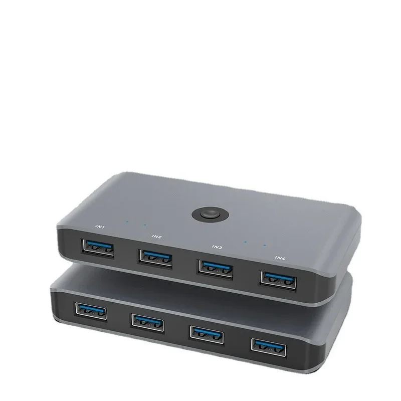 USB 3.0/USB 2,0 KVM Switch Selector, 4 computer Teilen 4 Usb-geräte USB 3,0 Peripheren Switch Box Hub Adapter