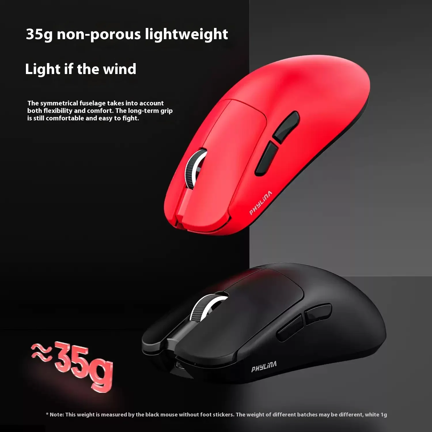 Phylina S480 Mouse Paw3950/Paw3395 Three Mode Wireless Gaming Mouse 8k  Lightweight Customized Office Computer Accessories Mouse
