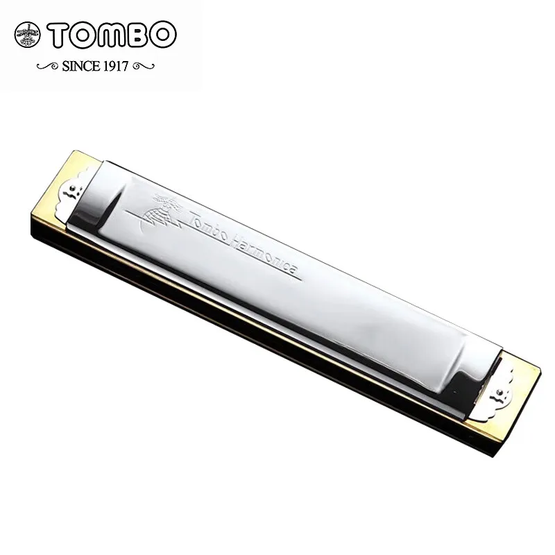 TOMBO 3521 Tremolo Harmonica Polyphony Diatonic C Key 21 Hole Profession Harmonica Beginners Kids Aldults Tremolo Harmonica