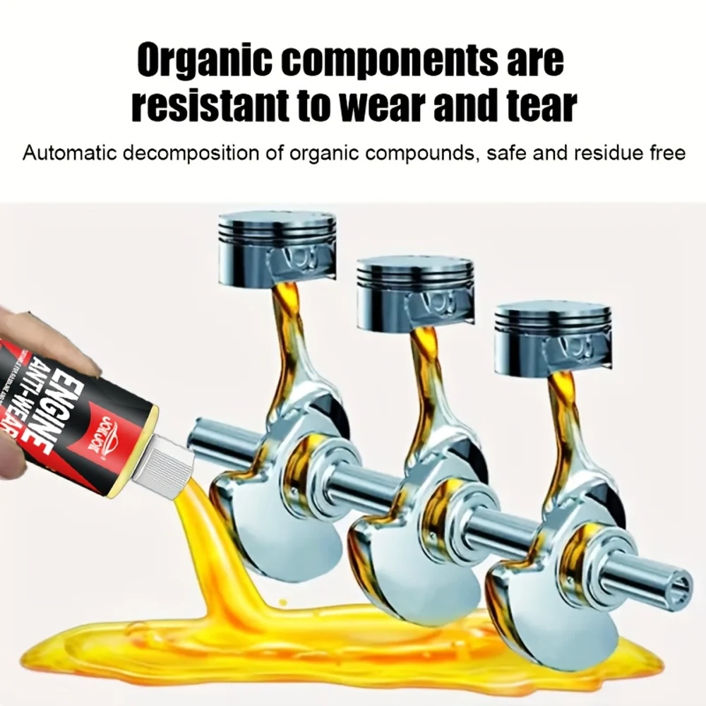 JOKJOK Nano Blue Smoke Engine Anti-Wear Protector & Noise/Vibration Reducer - Heavy-Duty Cylinder Repair Oil Additive, Lubricant