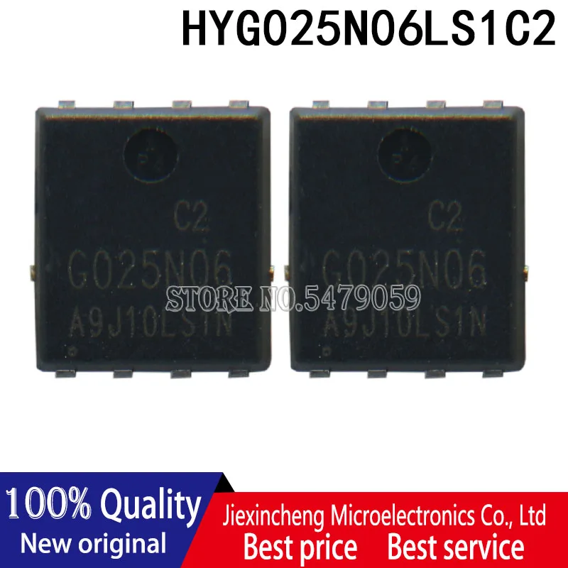 MOSFET nuevo y original, piezas HYG025N06LS1C2 G025N06 60V 170A PDFN5X6, 10 unidades
