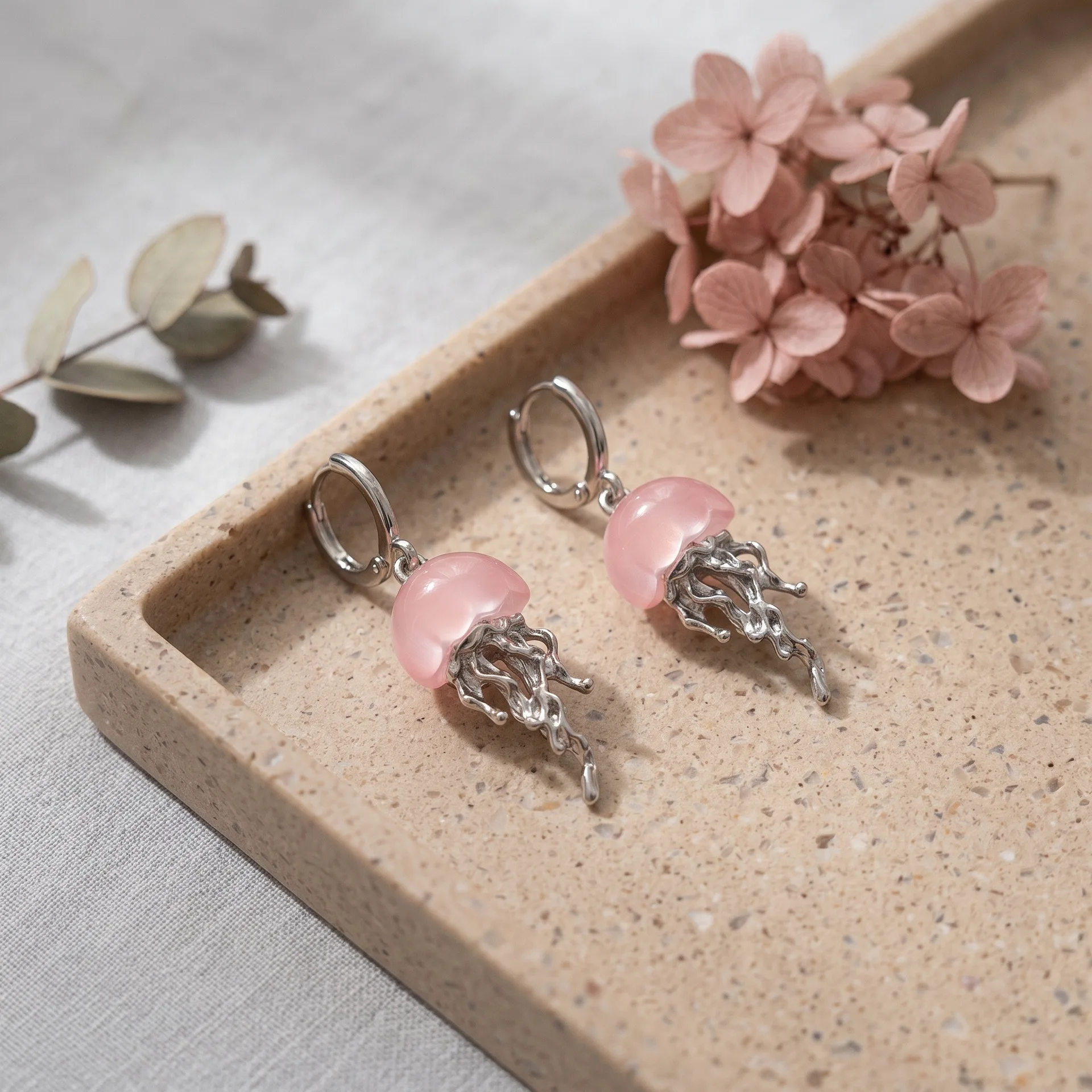 Summer Vacation Multicolor Jellyfish Tassel Drop Earrings For Women Fashion Ocean Element Ears Jewelry Gifts Party Office Decor