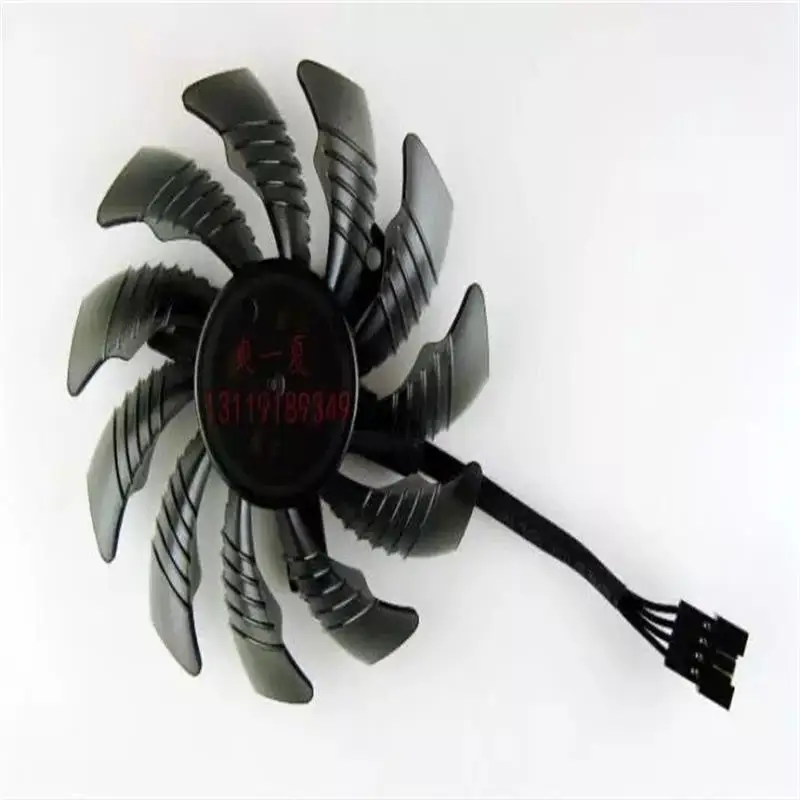 88MM DC 12V Graphics Card Fan For P106 GTX1060 1050ti 1070 RX570 580 Four-Wire Temperature Control