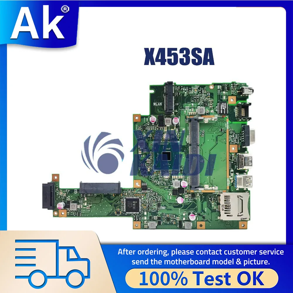 

Notebook Mainboard For Asus F453S X453S X453SA X403S X403SA Laptop Motherboard With N2830 N3050 N3150 N3700 CPU Fully Tested