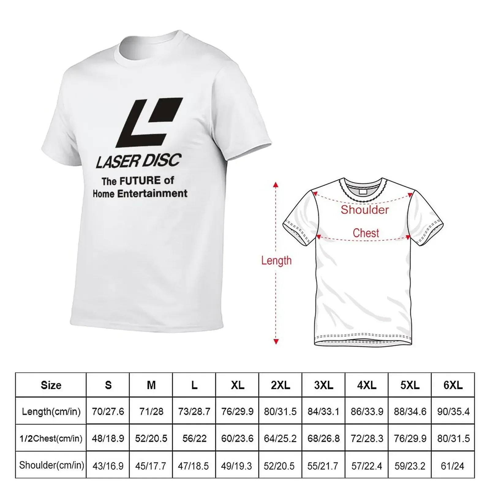 LASERDISC - THE FUTURE T-Shirt plus size clothes custom shirt slim fit t shirts for men