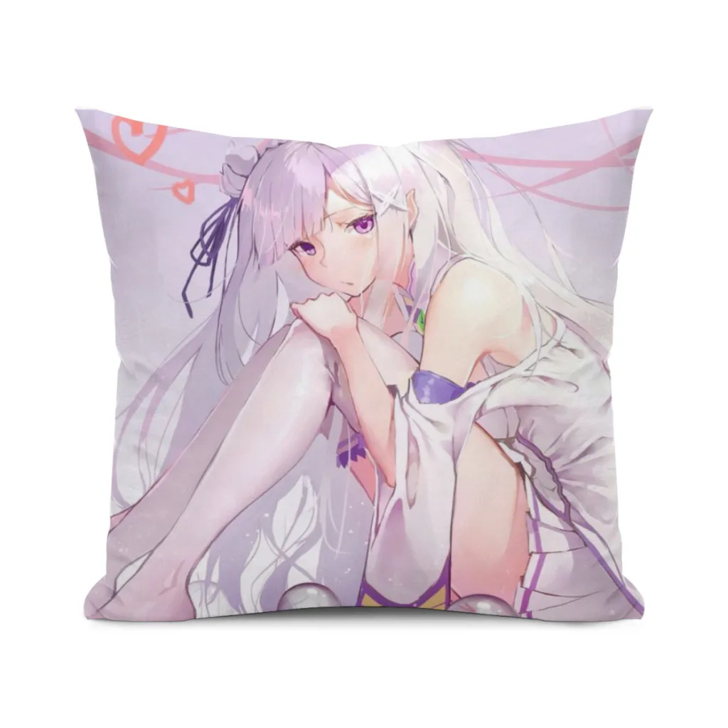 

Emilia Pillow Cushion Case Dakimakura Cover Decorative Sleeping 45x45cm