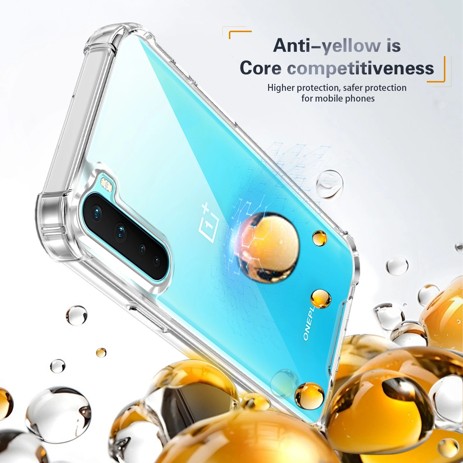 Oneplus Nord AC2001 AC2003 Case Shockproof Silicone Bumper Air Cushion Clear Matte Back Cover Hard Phone Case for One Plus Nord
