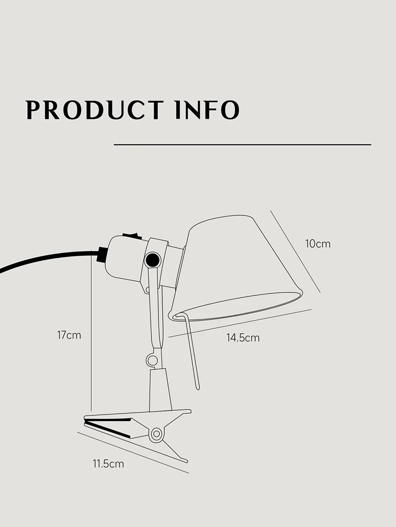 Vintage Straw hat clip wall lamp Restaurant Study Bedroom bedside Clip wall light Bauhaus Bookshelf Clip Reading Desk Lamp E27