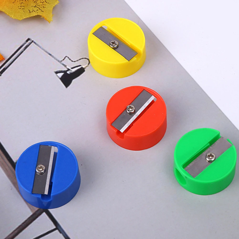 140 قطعة من مبراة أقلام الرصاص البلاستيكية الصغيرة بتصميم لطيف للطلاب يستخدم مكتب العودة إلى اللوازم المكتبية المدرسية