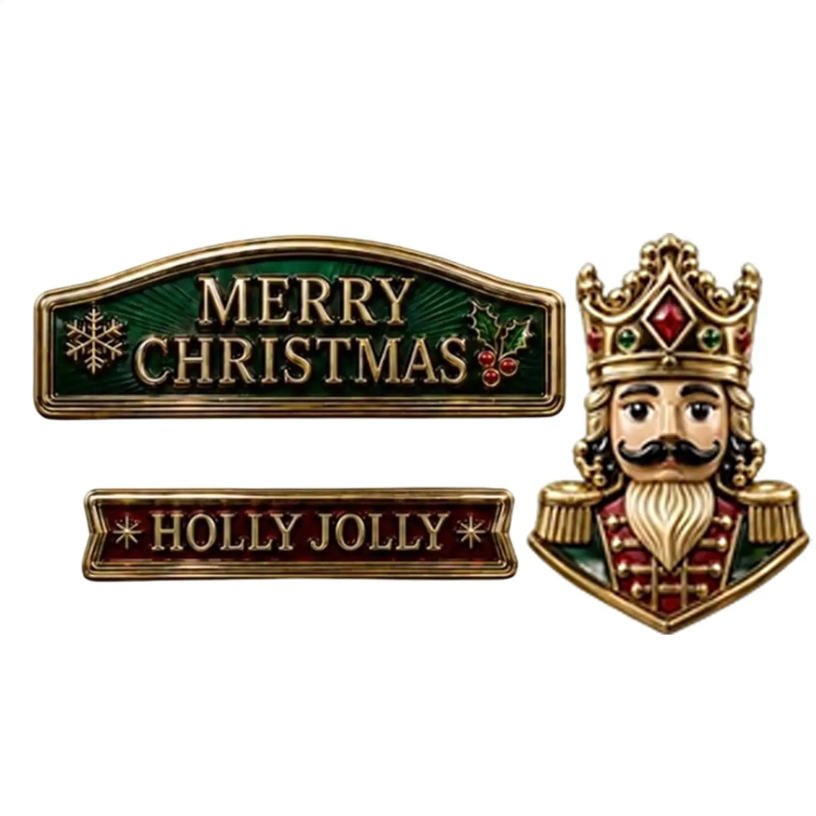 Car Emblem Adhesive Christmas Iron Truck Door Decal Decoration Vintage Christmas Car Decorations For Beginner Winter Gathering
