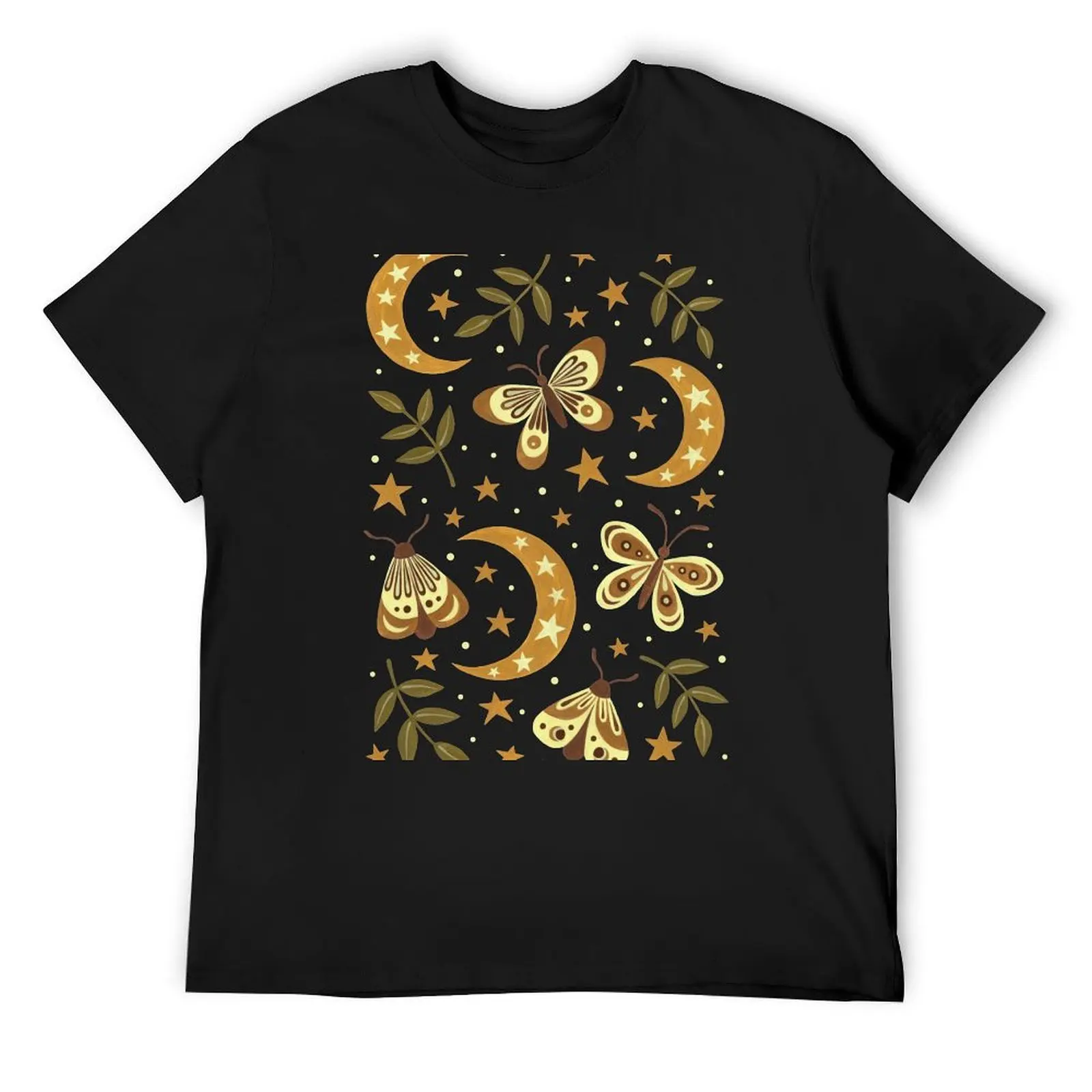 Moons and moths T-Shirt tops plain shirts graphic for a boy fruit of the loom mens t shirts