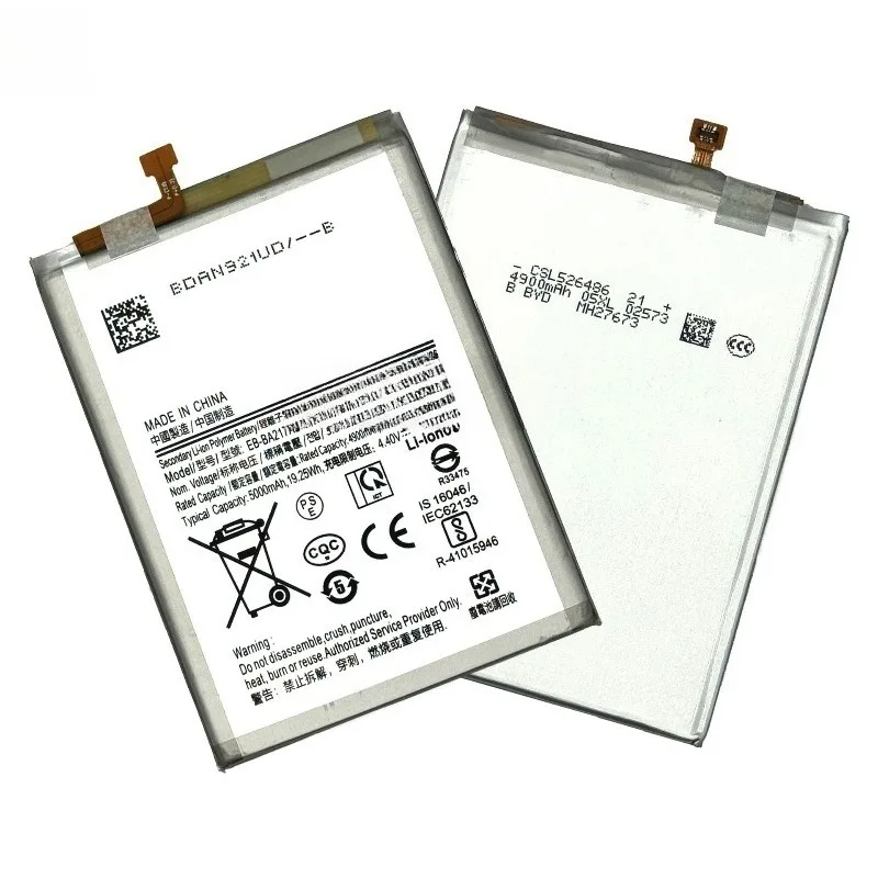 アップグレードされたEB-BA217ABY 5000mAh携帯電話バッテリー、サムスンA21S A207 A217 A12 A125H A127 A022F M02 A02 M12 A13 4G A135用