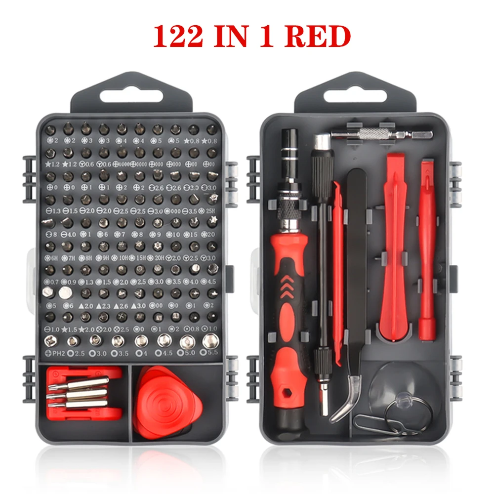Precisie schroevendraaierset 140-delig elektronica gereedschapsset voor computer, laptop, mobiele telefoon, pc, MacBook, iPhone, PS4, PS5 reparatie
