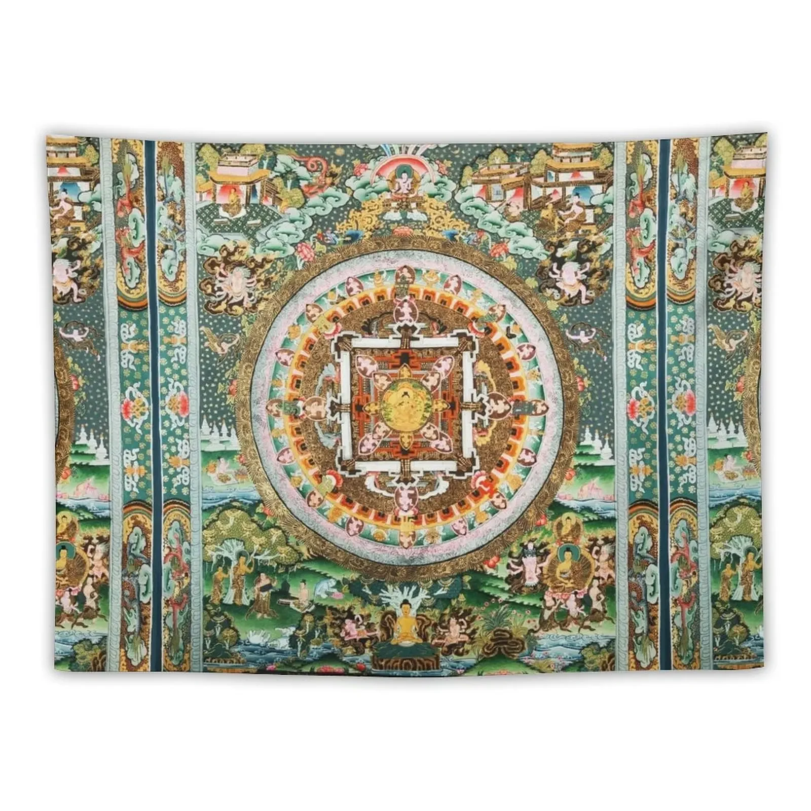 

Buddhist White Tara Mandala 48 Tapestry Aesthetic Room Decorations Room Decoration Aesthetic Aesthetic Room Decors Tapestry