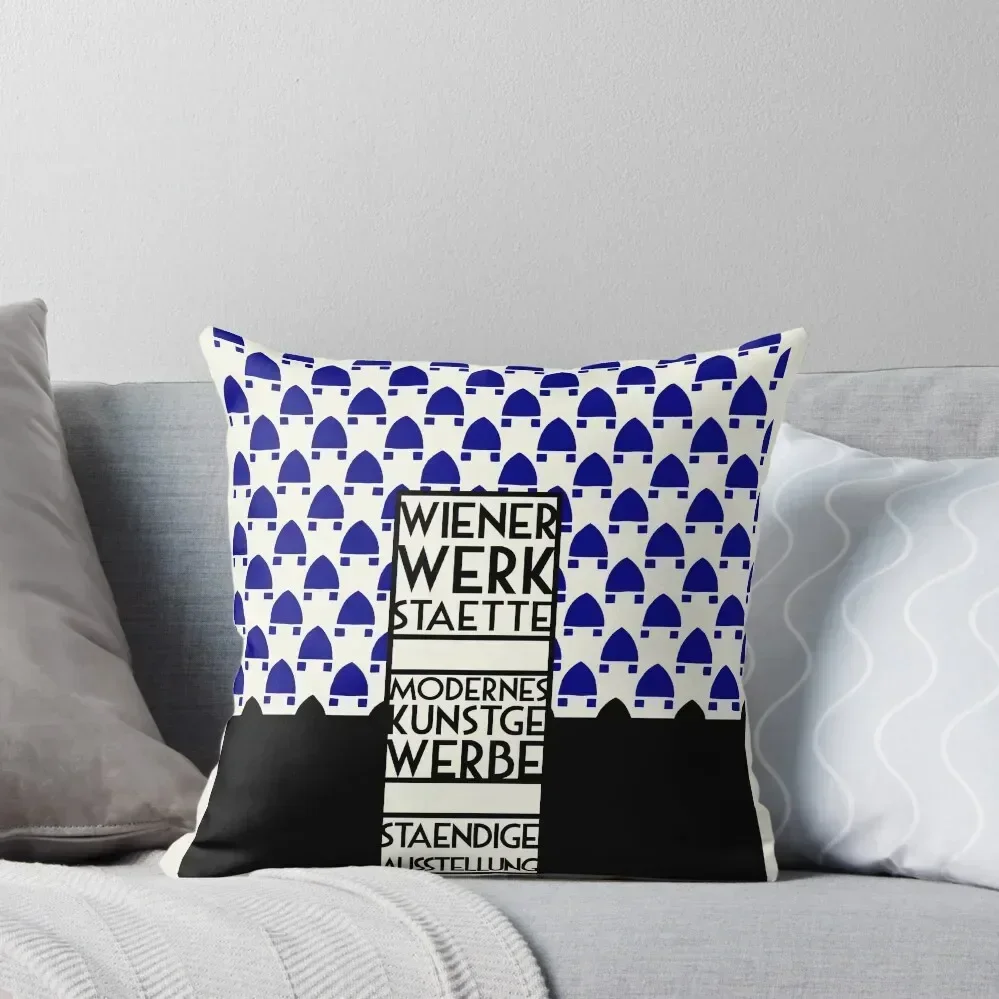 

Wiener Werkstaette retro vintage artwork expo Throw Pillow Cusions Cover Sofa Cushions Covers Decorative Cushion pillow