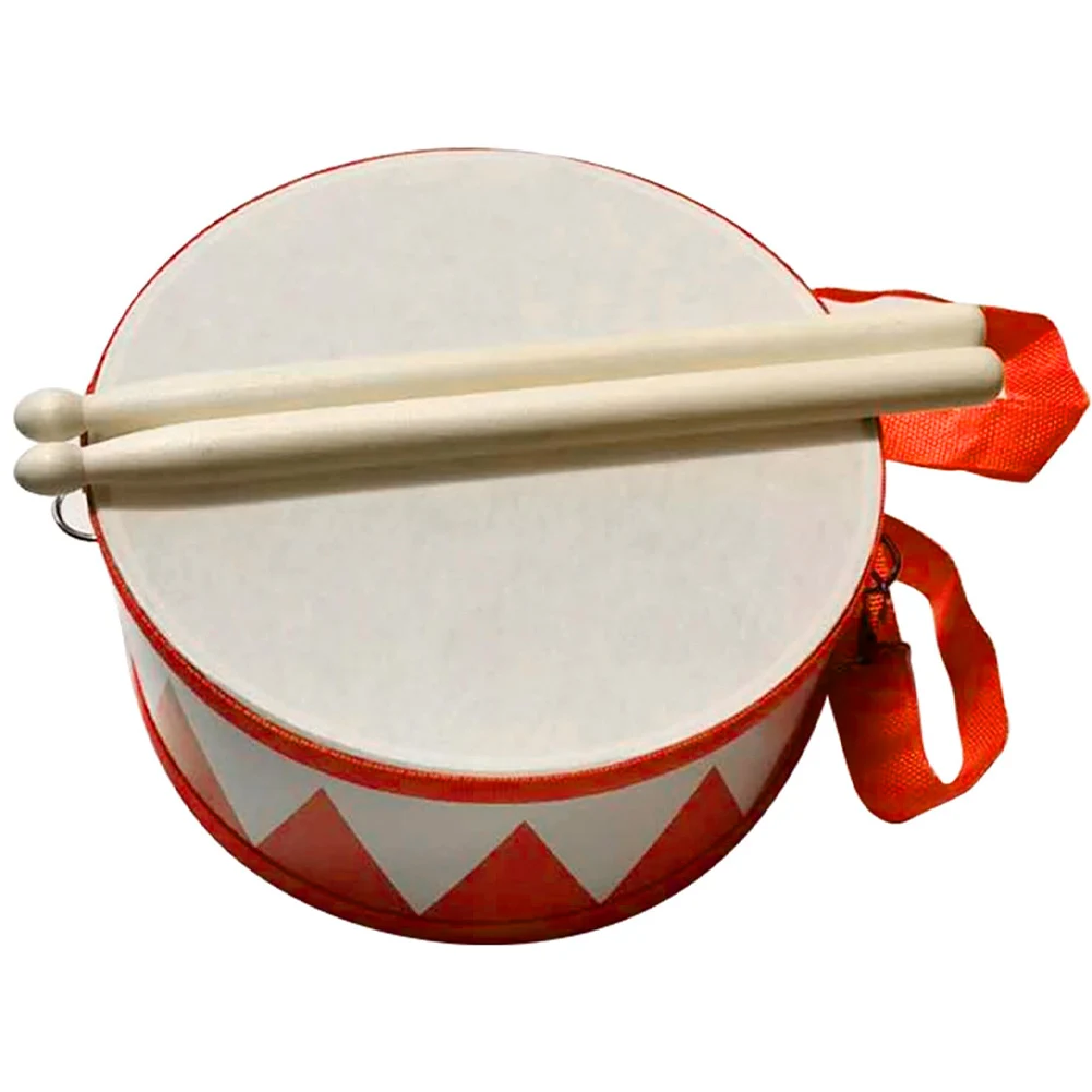 Kids Drum Set 6 Inch Wooden Snare Drum Educational Sensory Musical Instrument Drum Set Music Drums Toy Rhythm Sense Instrument