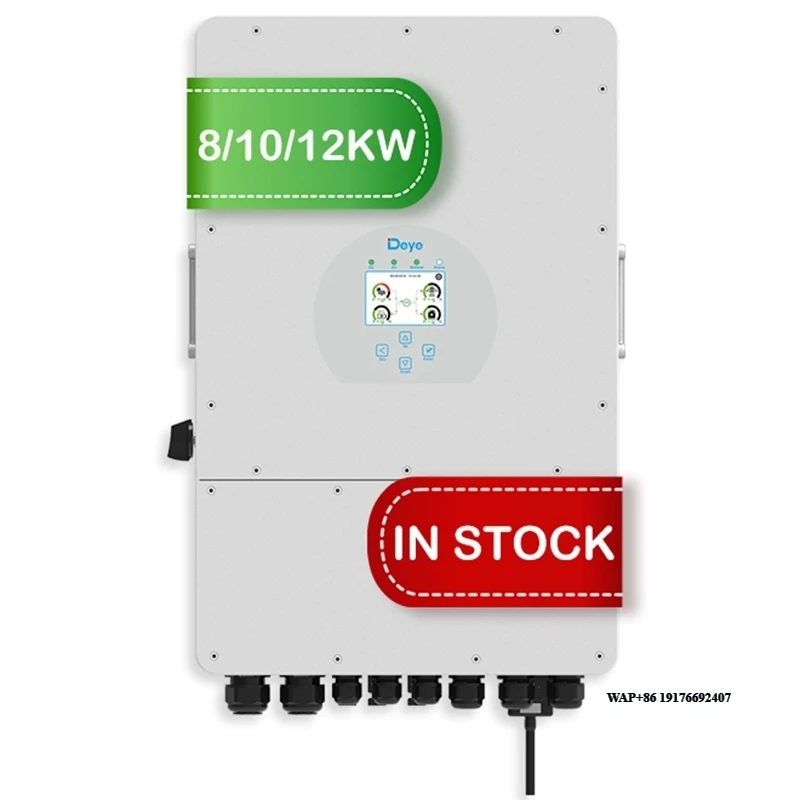 

EU Warehouse Deye Hybrid Solar Inverter 12kw 3 Phase 6kw 8kw 10kw 20kw Deye SUN-12K-SG04LP3-EU for Home Solar System