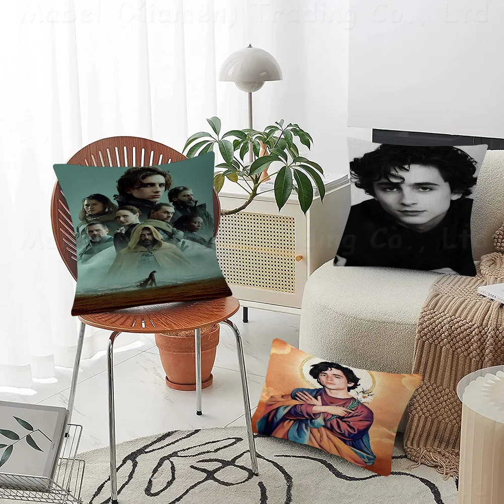 

T-Timothee C-Chalamet Cushion Cover Decorative Pillow Sofa Home Decor Case Pillow Cases